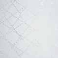 Firana JEROME zdobiona geometrycznym srebrnym nadrukiem - 140 x 250 cm - biały 6
