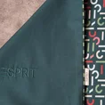 Komplet ekskluzywnej pościeli  ESPRIT 06 z bawełny renforce z drobnym geometrycznym nadrukiem, dwustronna - 220 x 200 cm - ciemnozielony 8