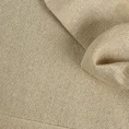 Bieżnik BIANCA 1 z tkaniny przypominającej płótno przeplatanej srebrną nicią z podwójną listwą na brzegach - 40 x 140 cm - złoty 6