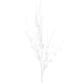 Gałązka dekoracyjna świąteczna z koralikami - 85 cm - biały 2