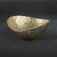 Metalowa misa PEDRO o falujących brzegach złota - 22 x 21 x 10 cm - złoty 1