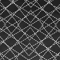 DESIGN 91 Zasłona zaciemniająca MOLYz welwetu ze srebrnym geometryczym nadrukiem - 140 x 250 cm - czarny 7