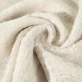 Ręcznik BAMBO02 w kolorze beżowym, z domieszką włókien bambusowych, z ozdobną bordiurą z geometrycznym wzorem - 70 x 140 cm - beżowy 5