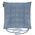 ADORE dwustronna welurowa poduszka siedziskowa na krzesło z szesnastoma pikowaniami, gramatura 195 g/m2 - 40 x 40 x 6 cm - niebieski 2