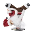 Mikołaj - figurka świąteczna ELVIN gra i tańczy - 12 x 22 x 25 cm - czerwony 1