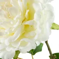 PIWONIA kwiat sztuczny dekoracyjny z płatkami z jedwabistej tkaniny - ∅ 18 x 78 cm - biały 2