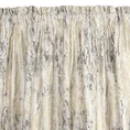 Zasłona  KORNELIA z miękkiej welwetowej tkaniny zdobiona szampańskim nadrukiem przypominającym marmur - 140 x 270 cm - kremowy 4