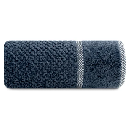 EUROFIRANY PREMIUM Ręcznik CALEB z bawełny frotte o strukturze drobnej krateczki EUROFIRANY PREMIUM Ręcznik CALEB z bawełny frotte o strukturze drobnej krateczki - 70 x 140 cm