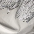 Zasłona JASPER z welwetu zdobiona połyskującym pasem cekinów - 140 x 250 cm - srebrny 5