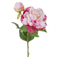 PIWONIA/PEONIA - kwiat sztuczny dekoracyjny z płatkami z jedwabistej tkaniny - ∅ 13 x 66 cm - amarantowy 1