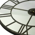 Dekoracyjny zegar ścienny w stylu vintage z metalu i szkła - 50 x 5 x 50 cm - czarny 4
