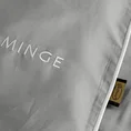 EVA MINGE Komplet pościeli EVA 08 z najwyższej jakości makosatyny bawełnianej z nadrukiem logo EVA MINGE z elegancką lamówką - 220 x 200 cm - szary 5