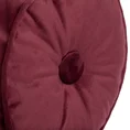 Poduszka w kształcie walca z miękkiego welwetu z wypełnieniem - 20 x 45 cm - bordowy 5