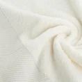 Ręcznik z szenilową bordiurą w błyszczące ukośne paski - 30 x 50 cm - kremowy 5