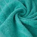 Ręcznik RENI o klasycznym designie z bordiurą w formie trzech tkanych paseczków - 70 x 140 cm - miętowy 5