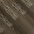 Zasłona LIZA z welwetu z ozdobnym pasem z błyszczącym, cieniowanym nadrukiem - 140 x 250 cm - jasnobrązowy 10