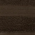Ręcznik KAYA klasyczny z żakardową bordiurą - 50 x 90 cm - brązowy 2