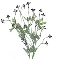 GAŁĄZKA OZDOBNA Z DROBNYMI KULECZKAMI, kwiat sztuczny dekoracyjny - 57 cm - fioletowy 1
