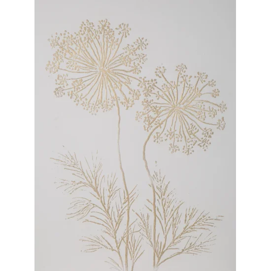 Obraz ręcznie malowany na płótnie złote zioła - 60 x 80 cm - beżowy