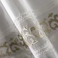 DIVA LINE Firana ANNE zdobiona mereżką, ornamentowym wzorem z welwetu i haftem - 140 x 270 cm - biały 5