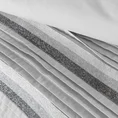 EUROFIRANY PREMIUM Komplet pościeli z bawełny z domieszką mikrowłókna GWEN z plisami i haftem - 160 x 200 cm - jasnoszary 4