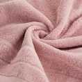 Ręcznik DAMLA z welurową bordiurą - 70 x 140 cm - pudrowy róż 5