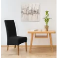 DESIGN 91 Pokrowiec na krzesło wodoodporny o strukturze kratki - 35 x 30 x 55 cm - czarny 1
