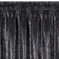 Zasłona KATIE zaciemniająca typu blackout z nakrapianym srebrnym nadrukiem - 135 x 270 cm - czarny 4