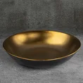 Misa ceramiczna EBRU czarno-złota - ∅ 35 x 8 cm - czarny 1