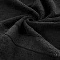 Ręcznik LIANA z bawełny z żakardową bordiurą przetykaną złocistą nitką - 30 x 50 cm - czarny 5