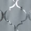 Zasłona ESMERALDA zaciemniająca ze srebrnym nadrukiem - 140 x 250 cm - stalowy 6
