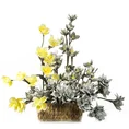 SZTUCZNY KWIAT dekoracyjny z pianki foamiran - dł. 68 cm śr. kwiat 10 cm - ciemnoróżowy 2