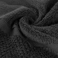 Ręcznik VILIA z puszystej i wyjątkowo grubej przędzy bawełnianej  podkreślony ryżową bordiurą - 50 x 90 cm - ciemnografitowy 5