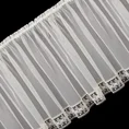 Zazdrostka z matowej mikrosiateczki zdobiona gipiurą - 150 x 60 cm - kremowy 6