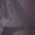 DESIGN 91 Zasłona NADIN z metalicznym nadrukiem egzotycznych liści - 140 x 250 cm - grafitowy 7