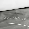 EVA MINGE Komplet pościeli MINGE z najwyższej jakości makosatyny bawełnianej z nadrukiem logo EVA MINGE - 160 x 200 cm - szary 5