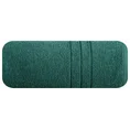 Ręcznik klasyczny z bordiurą podkreśloną delikatnymi paskami - 70 x 140 cm - butelkowy zielony 3