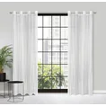 Dekoracja okienna KAMILA z żakardowym wzorem - 140 x 250 cm - biały 2