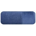 EWA MINGE Ręcznik KARINA w kolorze niebieskim, zdobiony aplikacją z cyrkonii na miękkiej szenilowej bordiurze - 70 x 140 cm - niebieski 3