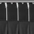 Zasłona DORA z gładkiej i miękkiej w dotyku tkaniny o welurowej strukturze - 120 x 240 cm - czarny 9