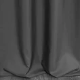 Zasłona DAFNE z gładkiej matowej tkaniny z ozdobnym pasem z geometrycznym złotym nadrukiem w górnej części - 140 x 240 cm - czarny 3