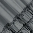 Zasłona CHARLOTTE 1 z miękkiego i miłego w dotyku welwetu z czterema falbanami,  gramatura 260 g/m2 - 140 x 270 cm - stalowy 10