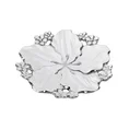 Patera dekoracyjna SIENA okrągła biała z drobnymi kwiatuszkami - ∅ 20 x 3 cm - biały 2