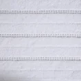 Ręcznik z bordiurą z przetykaną srebrną nicią - 50 x 90 cm - biały 2