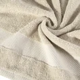 ELLA LINE Ręcznik ANDREA w kolorze beżowym, klasyczny z tkaną bordiurą o wyjątkowej miękkości - 70 x 140 cm - beżowy 5
