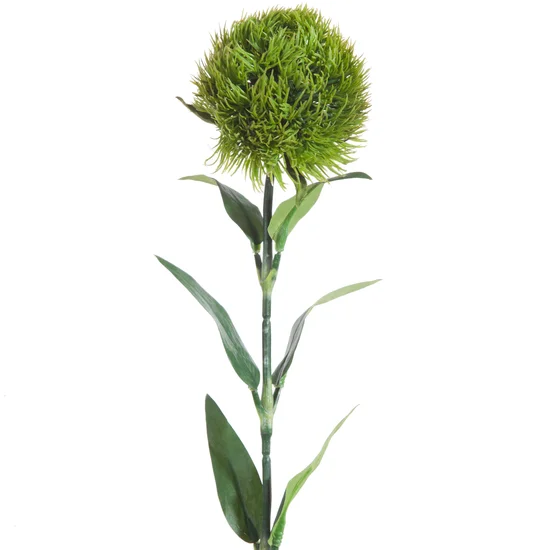 GOŹDZIK BRODATY sztuczny kwiat dekoracyjny - 57 cm - zielony