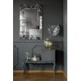 Lustro w dekoracyjnej lustrzanej ramie z geometrycznych elementów z efektem 3D - 80 x 4 x 120 cm - srebrny 3