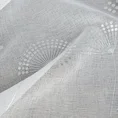Firana z etaminy ze srebrnym nadrukiem kwiatowym - 300 x 150 cm - biały 8