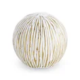 Kula ceramiczna ANISA przecierana biało-złota - ∅ 10 x 10 cm - biały 2
