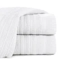 Ręcznik bawełniany MIRENA w stylu boho z frędzlami - 70 x 140 cm - biały 1